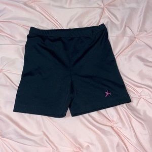 High Waisted Black Dance Shorts